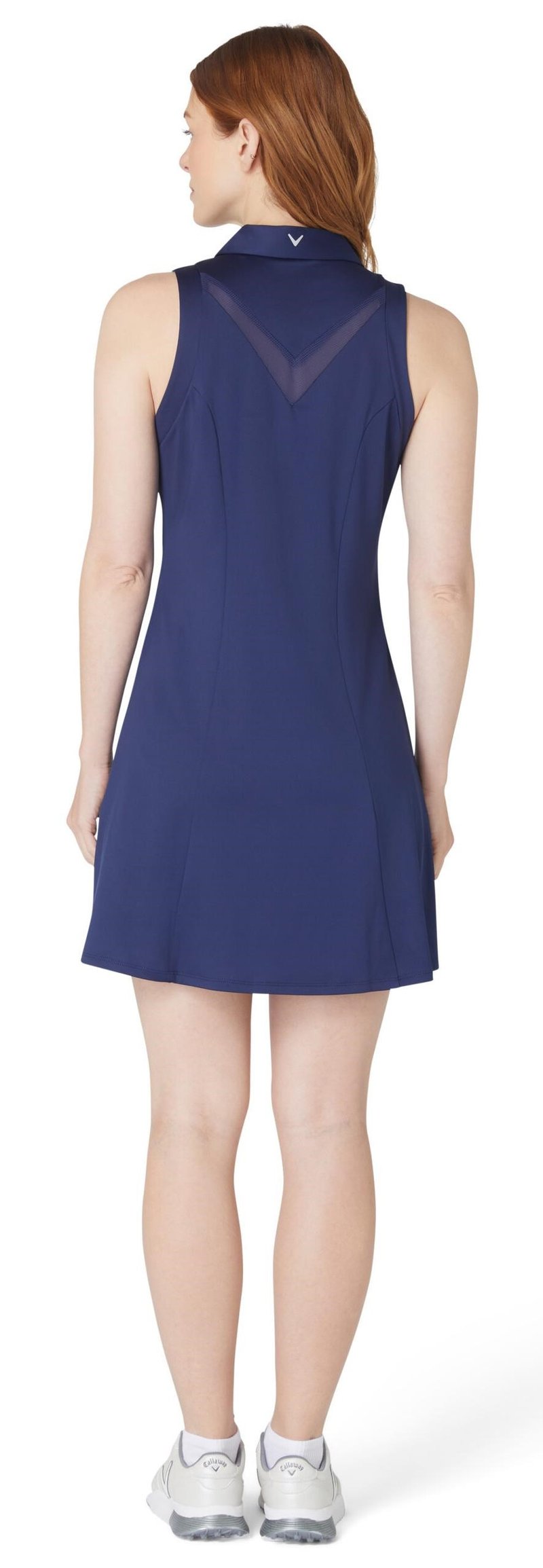 Callaway Flounce Dress with Mesh vestito da donna, peacoat