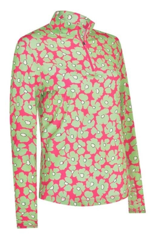 Callaway Floral Printed Sun Protection top da donna, cheeky pink