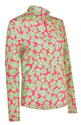 Callaway Floral Printed Sun Protection top da donna, cheeky pink