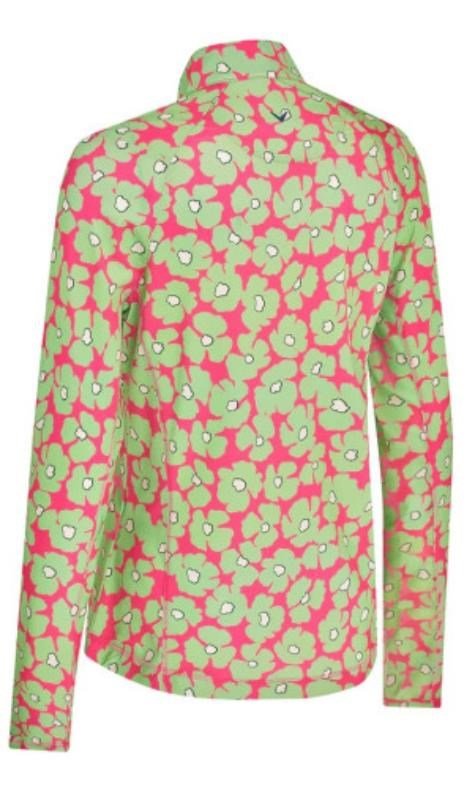 Callaway Floral Printed Sun Protection top da donna, cheeky pink
