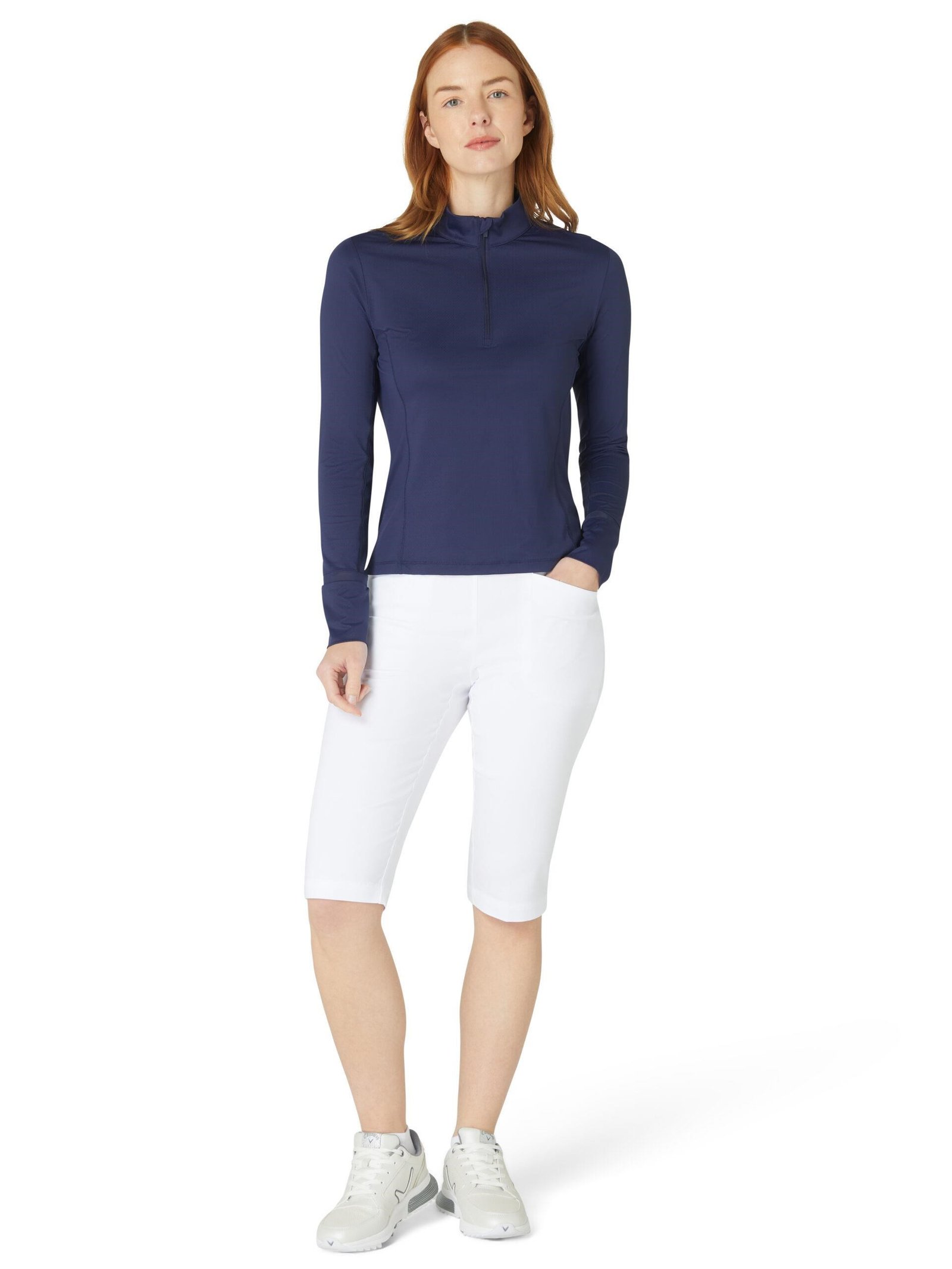 Callaway Colourblock Sun Protection top donna, peacoat