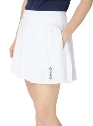 Callaway 16" Pleated gonna da golf da donna, brilliant white