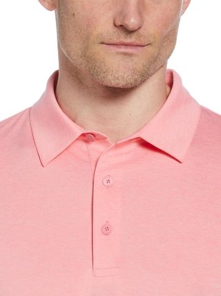 Callaway Premium Heathered polo da uomo, strawberry pink heather