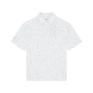 Callaway Floral Print junior polo da bambino, bright white