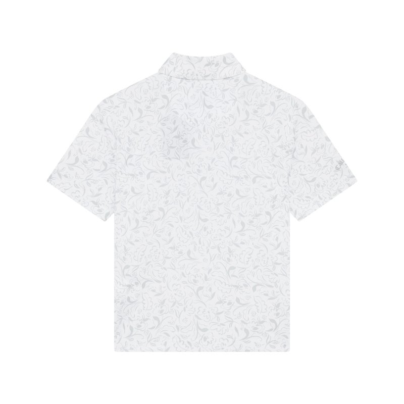 Callaway Floral Print junior polo da bambino, bright white