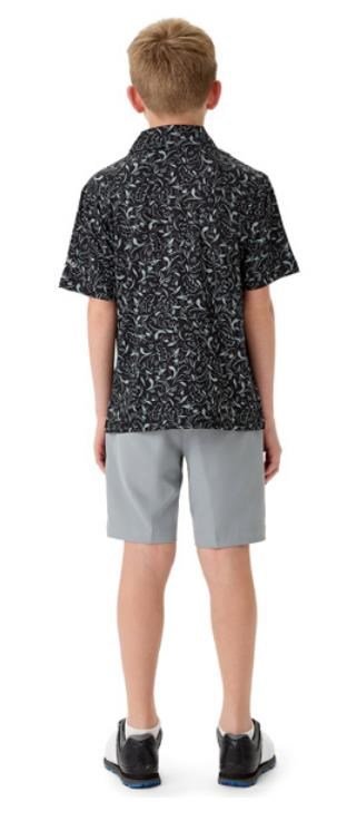 Callaway Floral Print junior polo da bambino, peacoat