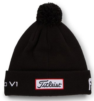 Titleist Tour Pom Pom berretto invernale unisex, nero/bianco
