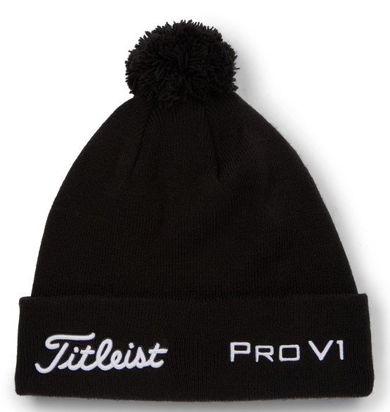 Titleist Tour Pom Pom berretto invernale unisex, nero/bianco