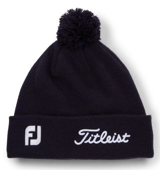 Titleist Tour Pom Pom berretto invernale unisex, navy/bianco
