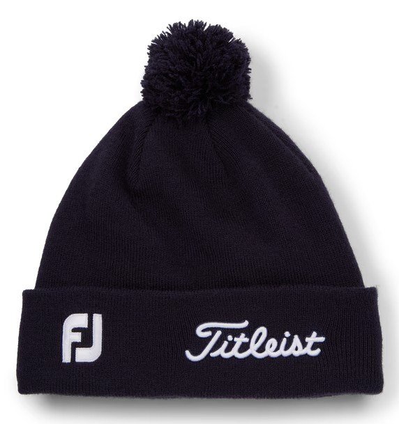 Titleist Tour Pom Pom berretto invernale unisex, navy/bianco