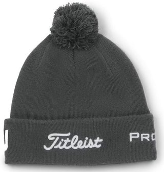 Titleist Tour Pom Pom berretto invernale unisex, charcoal/white