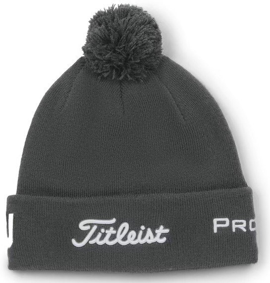 Titleist Tour Pom Pom berretto invernale unisex, charcoal/white