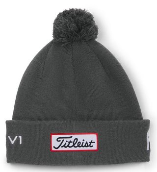 Titleist Tour Pom Pom berretto invernale unisex, charcoal/white