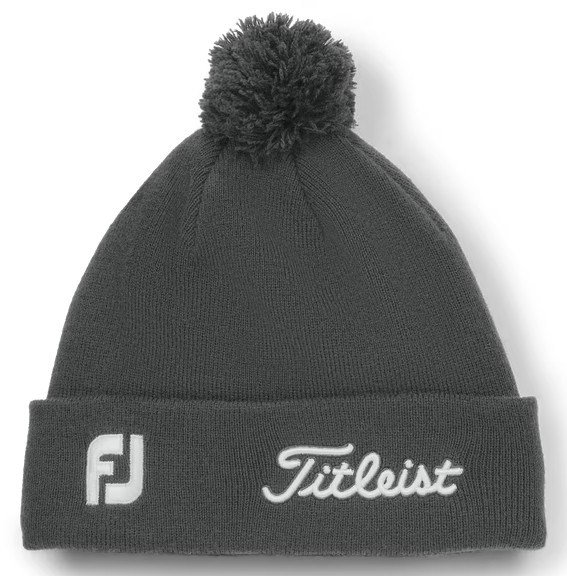 Titleist Tour Pom Pom berretto invernale unisex, charcoal/white