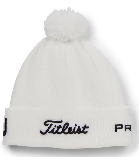 Titleist Tour Pom Pom berretto invernale unisex, bianco/nero