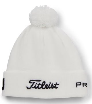 Titleist Tour Pom Pom berretto invernale unisex, bianco/nero