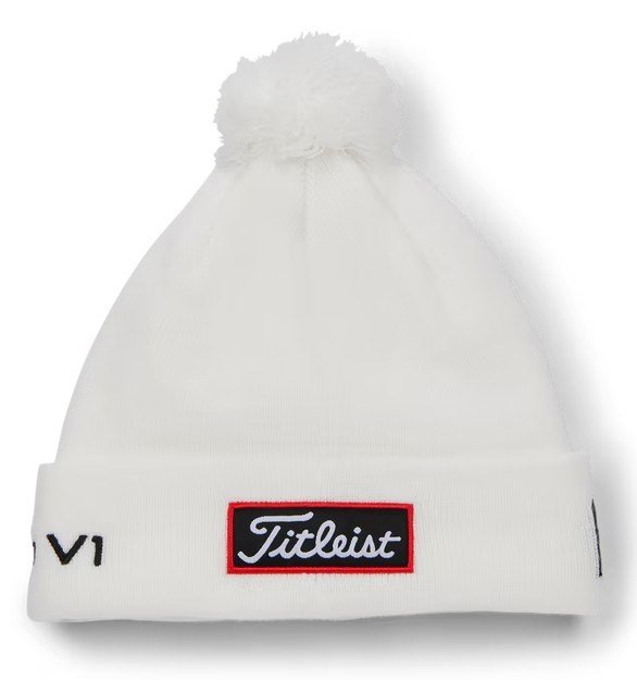 Titleist Tour Pom Pom berretto invernale unisex, bianco/nero