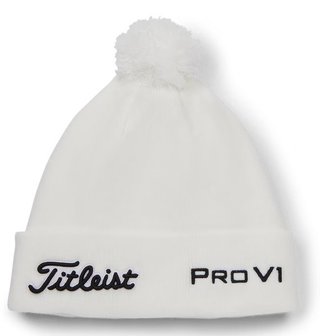 Titleist Tour Pom Pom berretto invernale unisex, bianco/nero