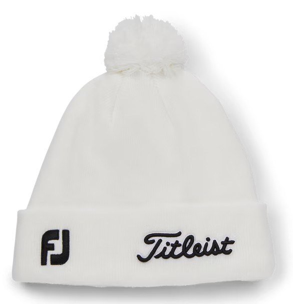 Titleist Tour Pom Pom berretto invernale unisex, bianco/nero