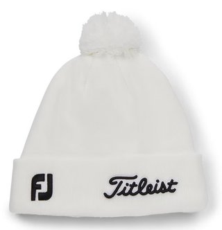 Titleist Tour Pom Pom berretto invernale unisex, bianco/nero