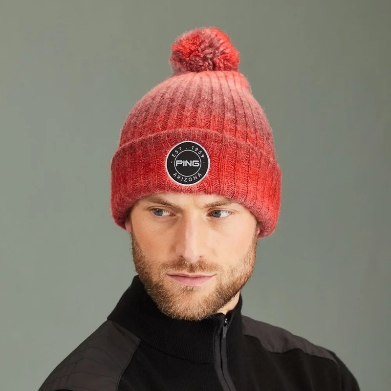 PING Barraclough berretto invernale da uomo, rosso multi