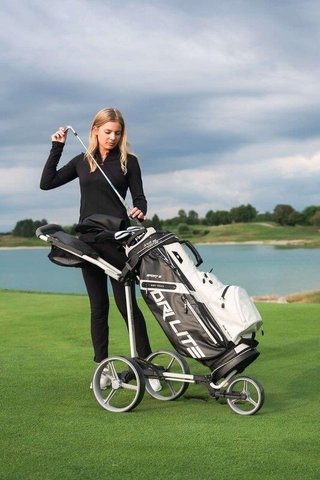 Big Max Dri Lite Sport 3 cart bag, nero/taupe