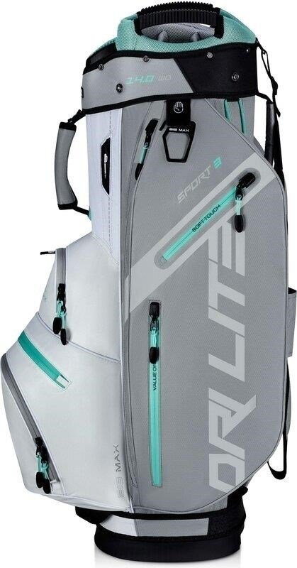 Big Max Dri Lite Sport 3 cart bag, grigio/bianco/menta
