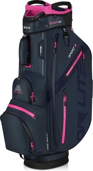 Big Max Dri Lite Sport 3 cart bag, steel blue / fuchsia
