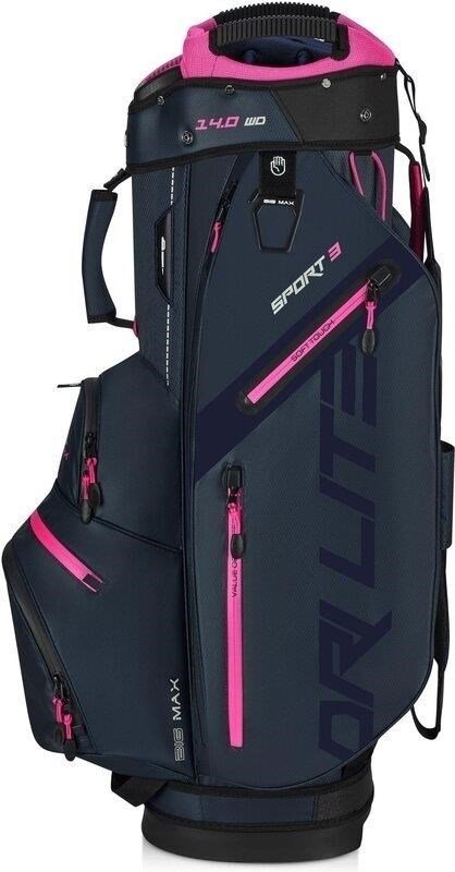 Big Max Dri Lite Sport 3 cart bag, steel blue / fuchsia
