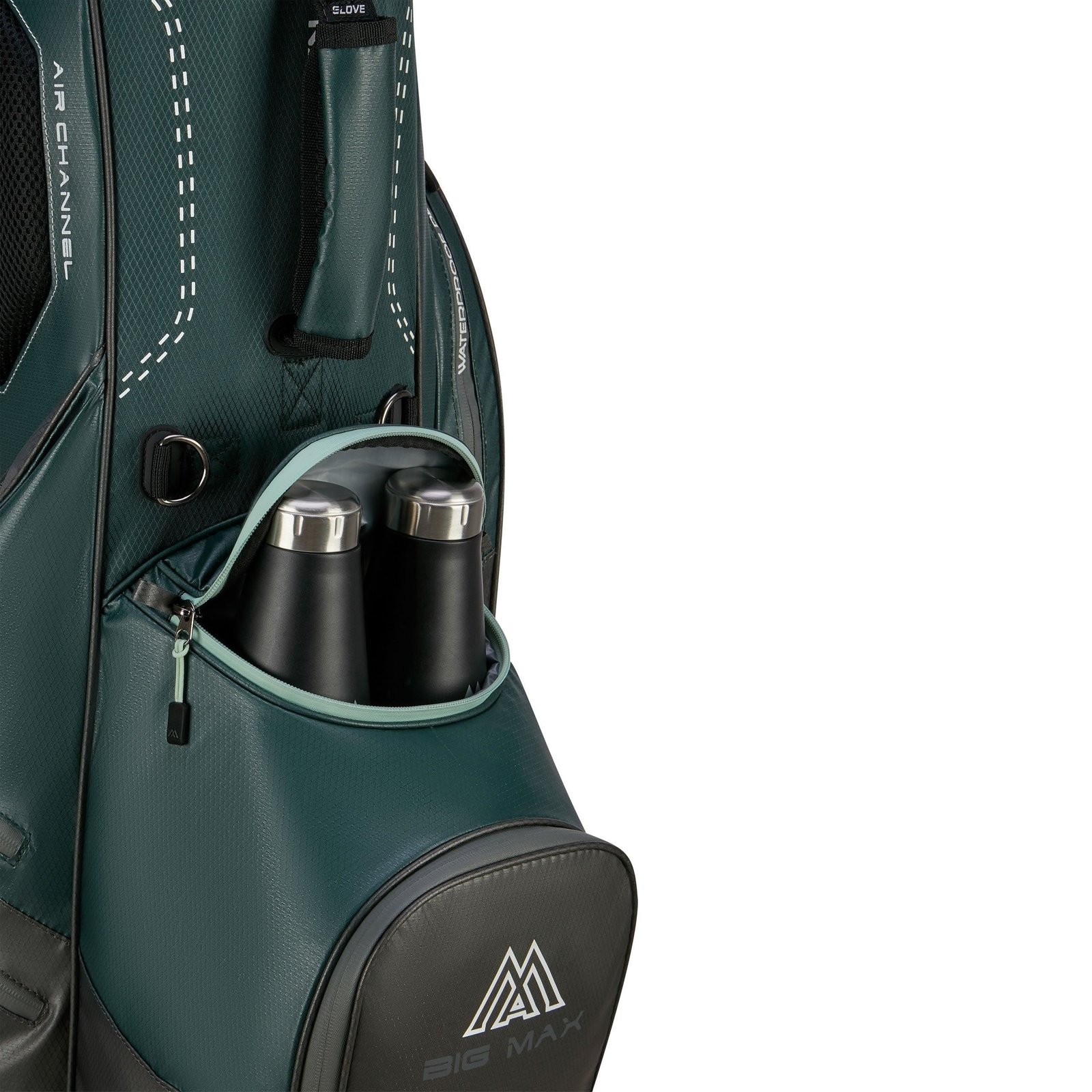 Big Max Dri Lite Hybrid Plus stand bag, forest green/charcoal
