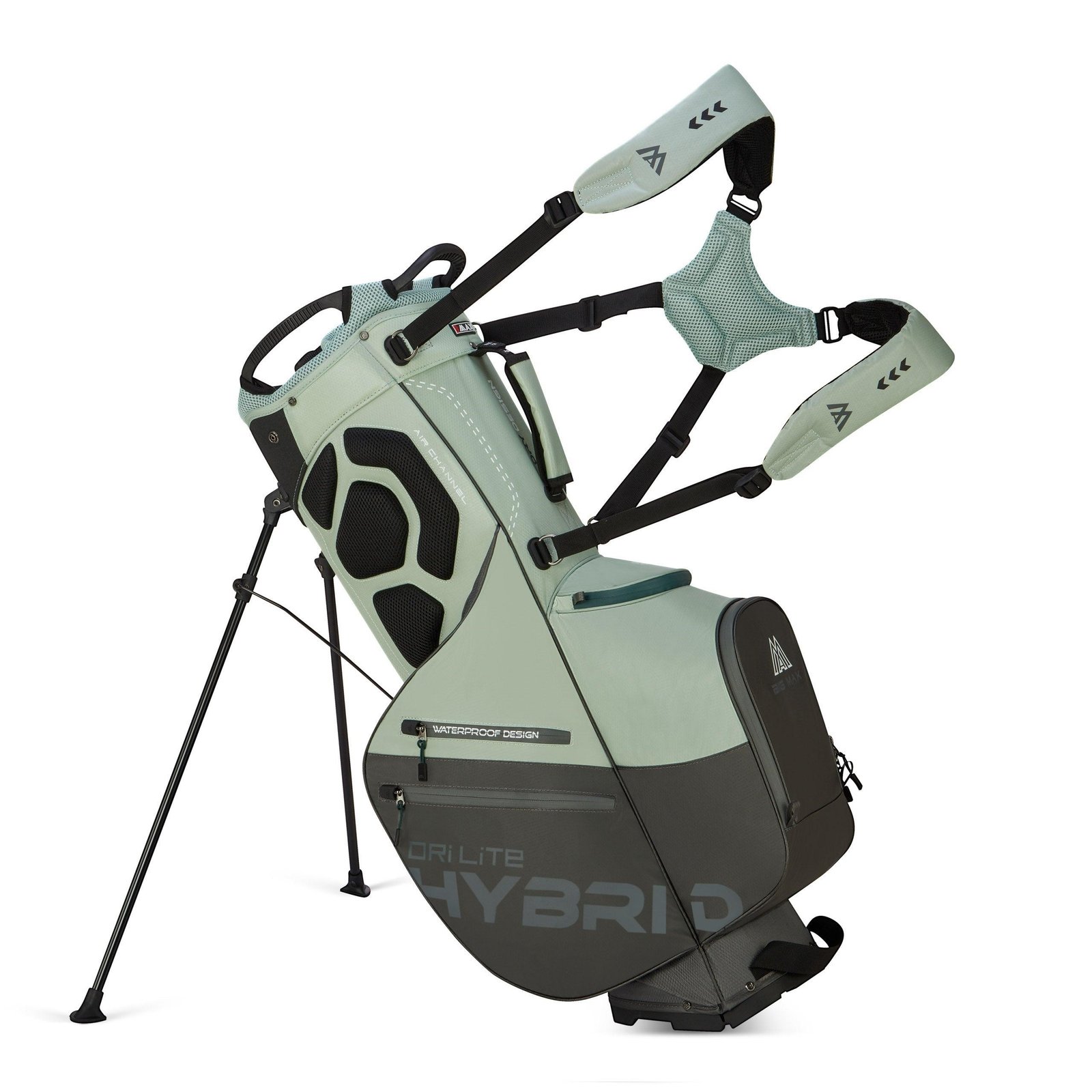 Big Max Dri Lite Hybrid Plus stand bag, mint/charcoal