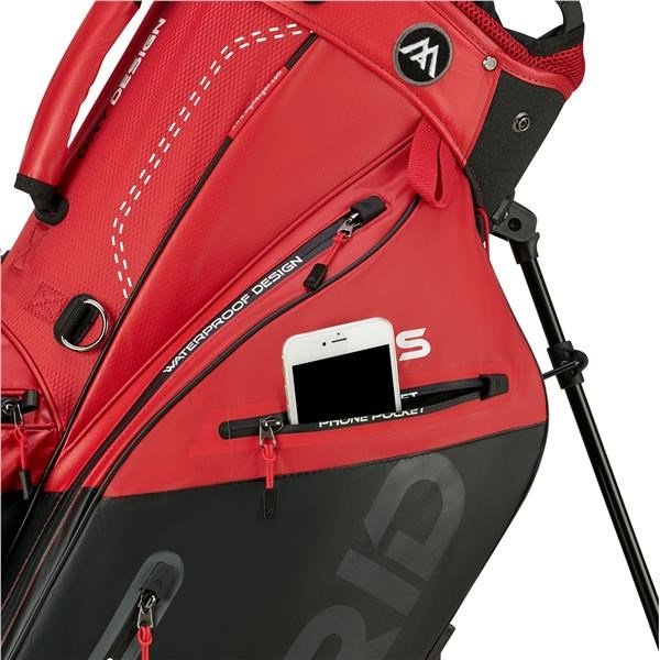 Big Max Dri Lite Hybrid Plus stand bag, rosso/nero