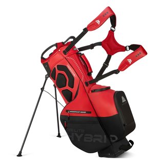 Big Max Dri Lite Hybrid Plus stand bag, rosso/nero