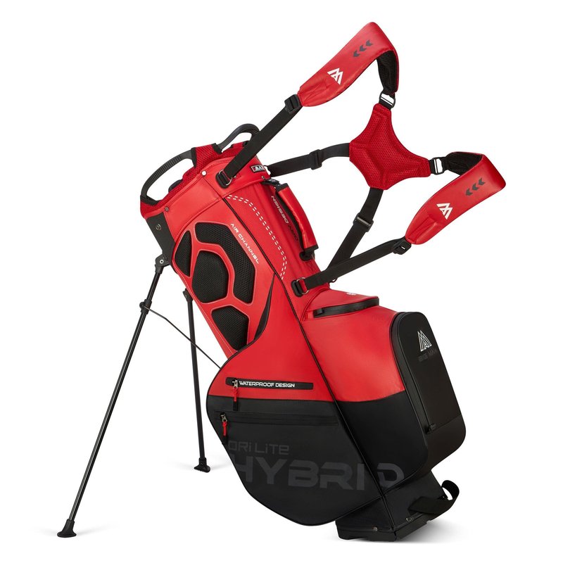 Big Max Dri Lite Hybrid Plus stand bag, rosso/nero