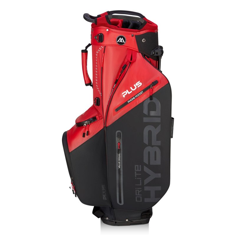 Big Max Dri Lite Hybrid Plus stand bag, rosso/nero