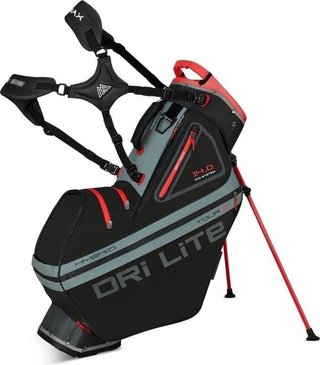Big Max Dri Lite Hybrid Tour 2 stand bag, nero/antracite/rosso