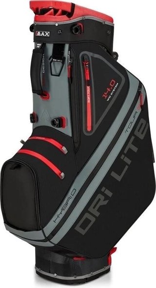 Big Max Dri Lite Hybrid Tour 2 stand bag, nero/antracite/rosso