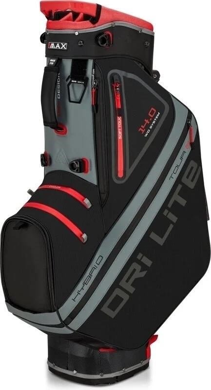 Big Max Dri Lite Hybrid Tour 2 stand bag, nero/antracite/rosso