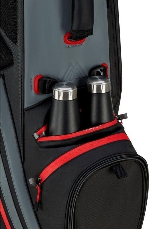 Big Max Dri Lite Hybrid Tour 2 stand bag, nero/antracite/rosso