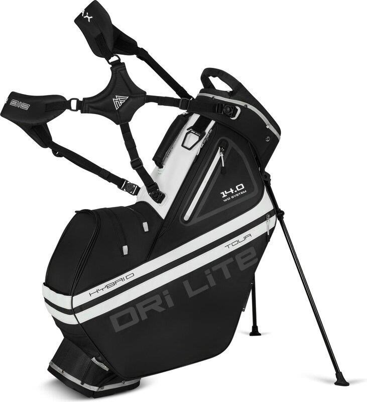 Big Max Dri Lite Hybrid Tour 2 stand bag, nero/bianco sporco