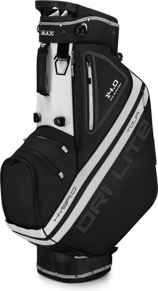 Big Max Dri Lite Hybrid Tour 2 stand bag, nero/bianco sporco