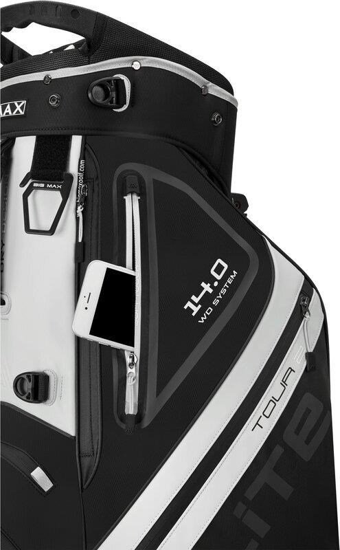 Big Max Dri Lite Hybrid Tour 2 stand bag, nero/bianco sporco