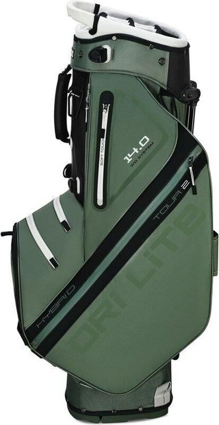 Big Max Dri Lite Hybrid Tour 2 stand bag, verde oliva/nero