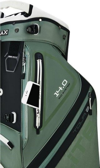 Big Max Dri Lite Hybrid Tour 2 stand bag, verde oliva/nero
