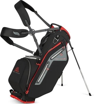 Big Max Dri Lite Feather 2 stand bag, nero/rosso