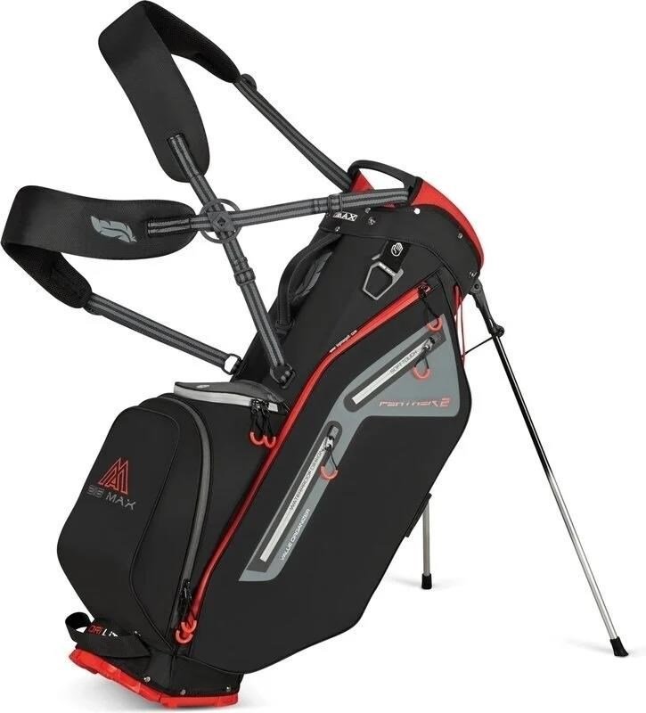 Big Max Dri Lite Feather 2 stand bag, nero/rosso