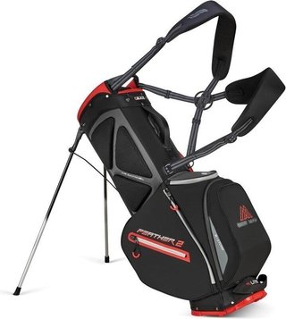 Big Max Dri Lite Feather 2 stand bag, nero/rosso