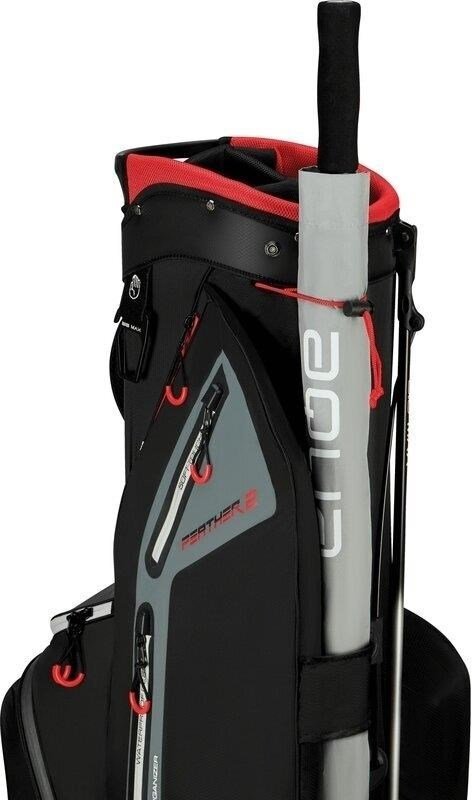 Big Max Dri Lite Feather 2 stand bag, nero/rosso