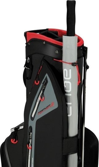 Big Max Dri Lite Feather 2 stand bag, nero/rosso