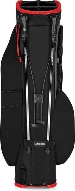 Big Max Dri Lite Feather 2 stand bag, nero/rosso